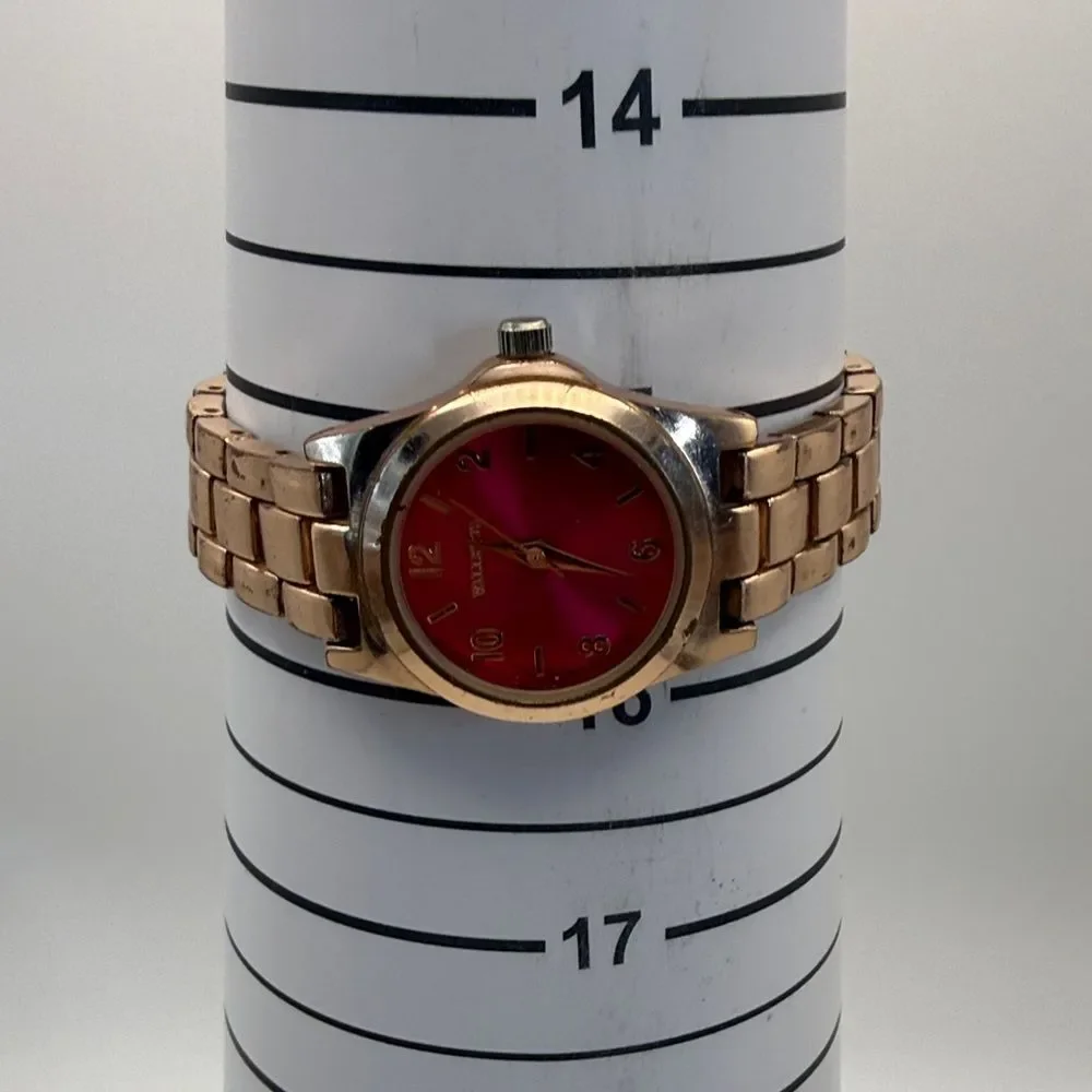 Valetta Women's Rose Gold and Red Timepiece